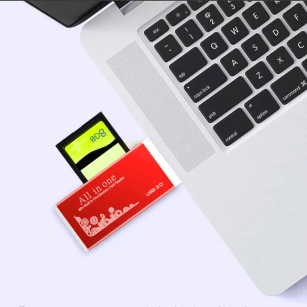 USB 2.0 Card Reader Multi Memory Card Reader All in 1 for SD SDHC TF MS M2 Card Adapter Plug and Play for Laptop Desktop PC - Image 4